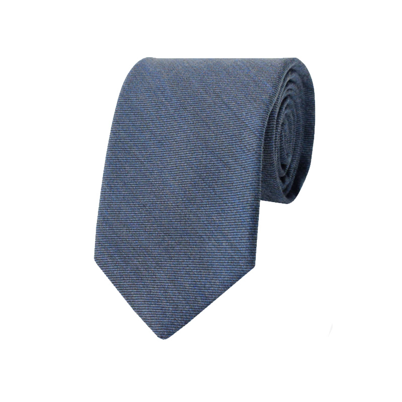 Gitman Blue Woven Twill Silk and Wool Neck Tie Gitman Blue Woven Twill Silk and Wool Neck Tie