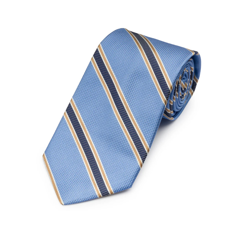 Gitman Blue University Stripe Silk Tie Gitman Blue University Stripe Silk Tie