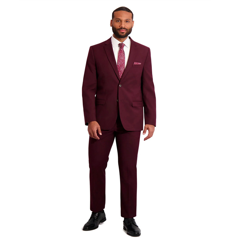 Men's Burgundy Power Stretch Suit Men's Burgundy Power Stretch Suit