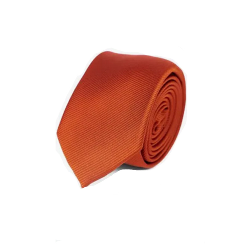 Men's Burnt Orange Simply Solid Neck Tie Men's Burnt Orange Simply Solid Neck Tie