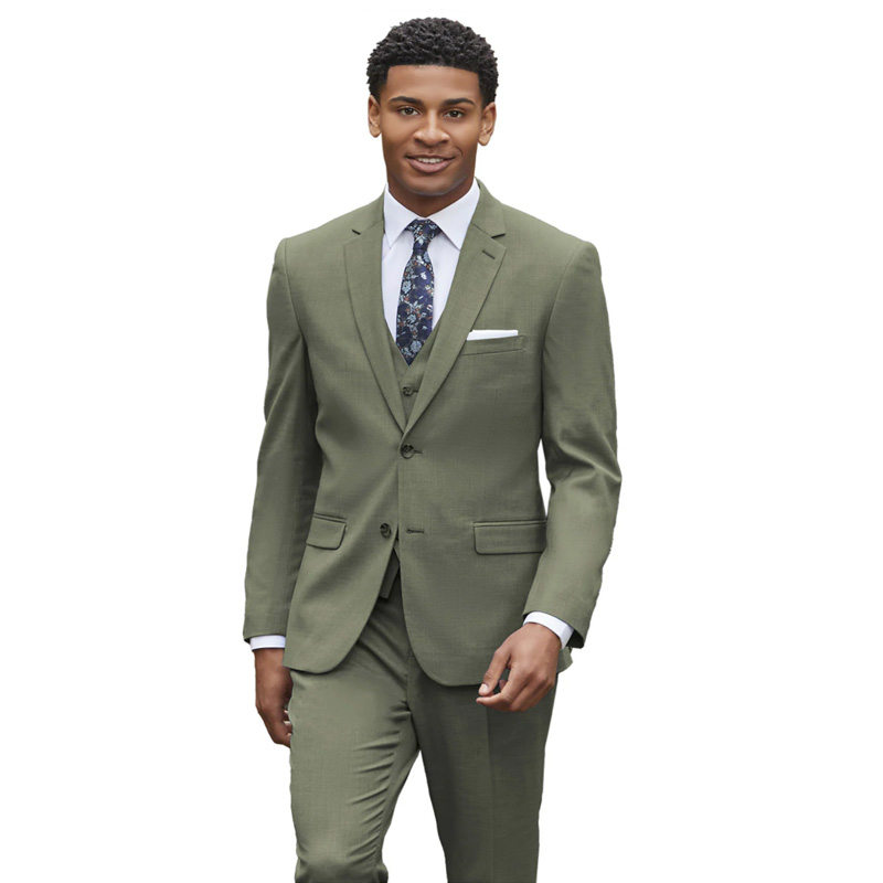Men's Celadon Green Sharkskin Power Stretch Suit Men's Celadon Green Sharkskin Power Stretch Suit