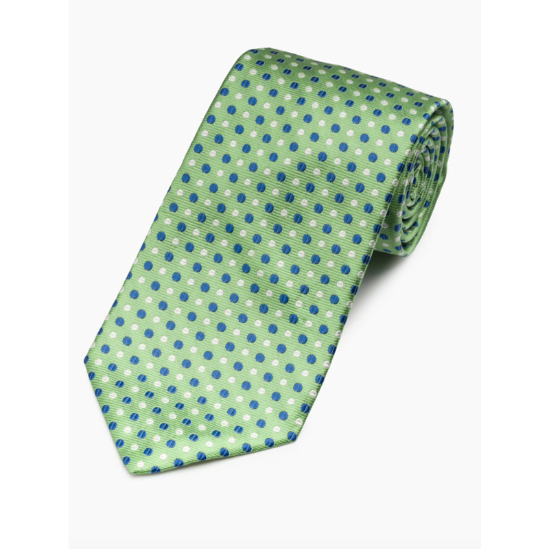 Gitman Green Neat Dotted Woven Silk Tie Gitman Green Neat Dotted Woven Silk Tie