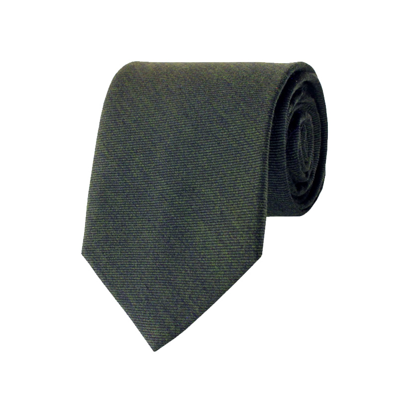 Gitman Green Woven Twill Silk and Wool Neck Tie Gitman Green Woven Twill Silk and Wool Neck Tie