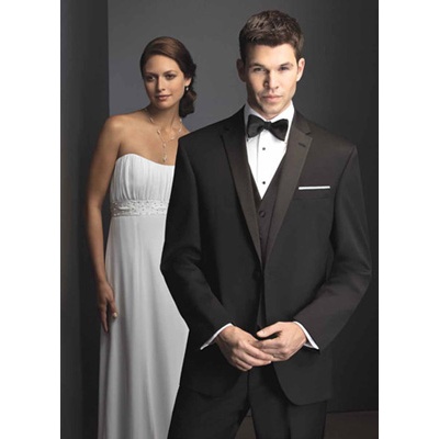 Slim Fit Black Notch Lapel Tuxedo Rental Slim Fit Black Notch Lapel Tuxedo Rental