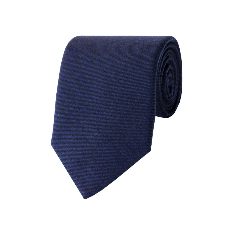 Gitman Navy Woven Twill Silk and Wool Neck Tie Gitman Navy Woven Twill Silk and Wool Neck Tie