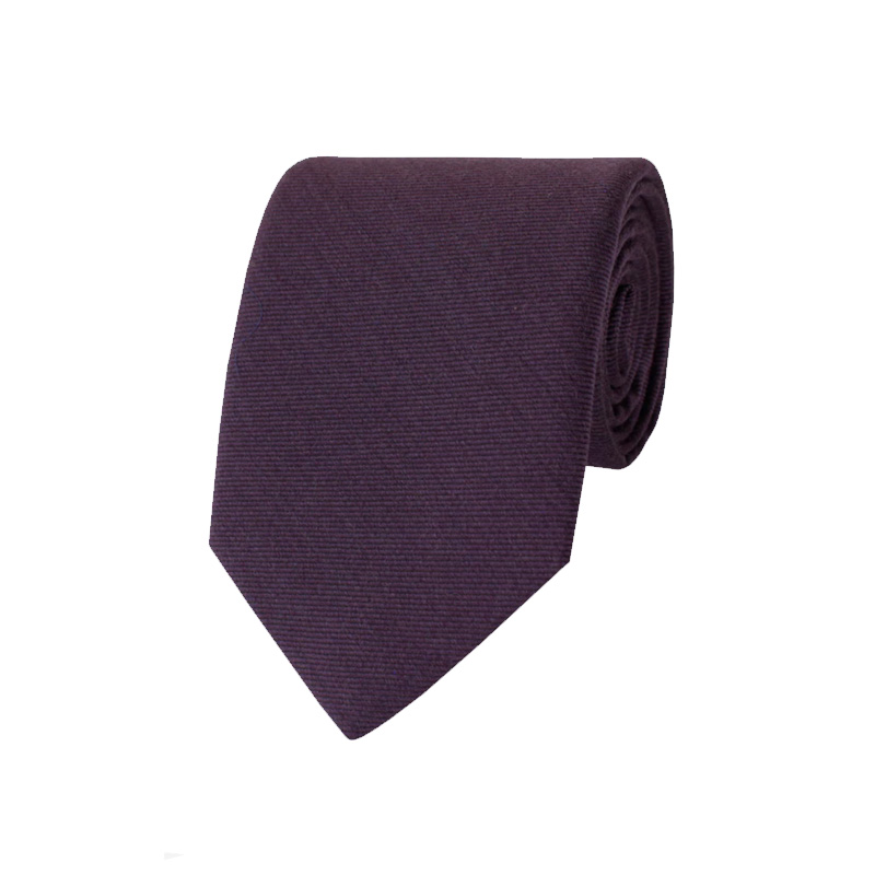 Gitman Purple Woven Twill Silk and Wool Neck Tie Gitman Purple Woven Twill Silk and Wool Neck Tie