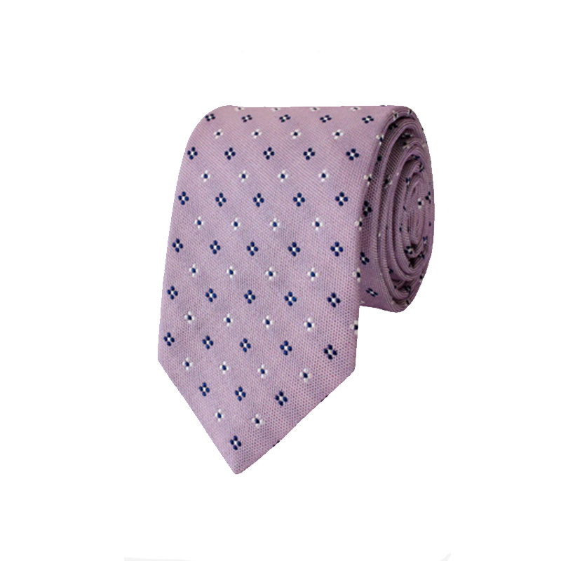 Gitman Lavender Woven Neat Silk and Cotton Neck Tie Gitman Lavender Woven Neat Silk and Cotton Neck Tie
