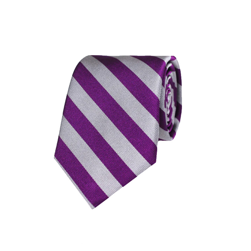 Gitman Purple and Silver 1/2 Inch Two Bar Repp Stripe Neck Tie Gitman Purple and Silver 1/2 Inch Two Bar Repp Stripe Neck Tie