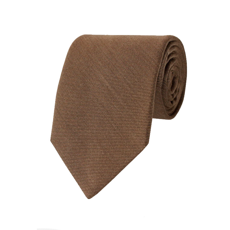 Gitman Tan Woven Twill Silk and Wool Neck Tie Gitman Tan Woven Twill Silk and Wool Neck Tie